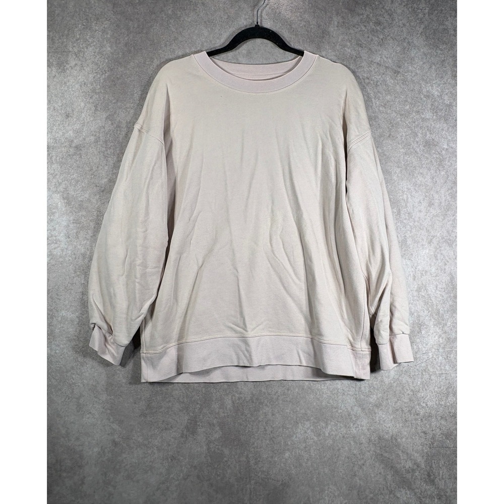 Lululemon Sweatshirt Womens XL Pink Perfectly Oversized Crew Casual Athleisure